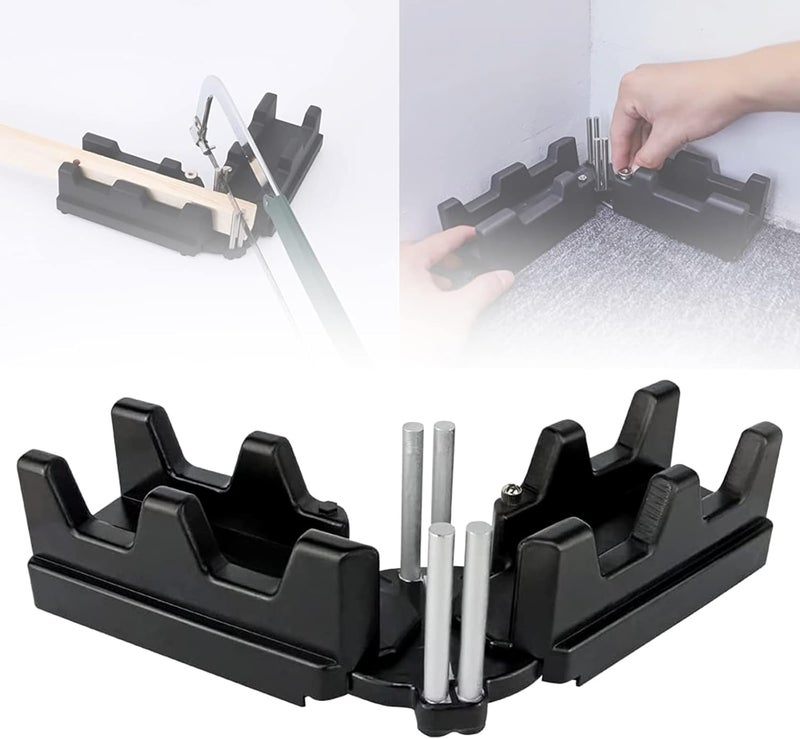 AUSTUFF 2-in-1 Mitre Measuring Cutting Tool, Measuring and Sawing Mitre Angles Cutting Tool for Home Improvement, Carpentry Work - Image 1